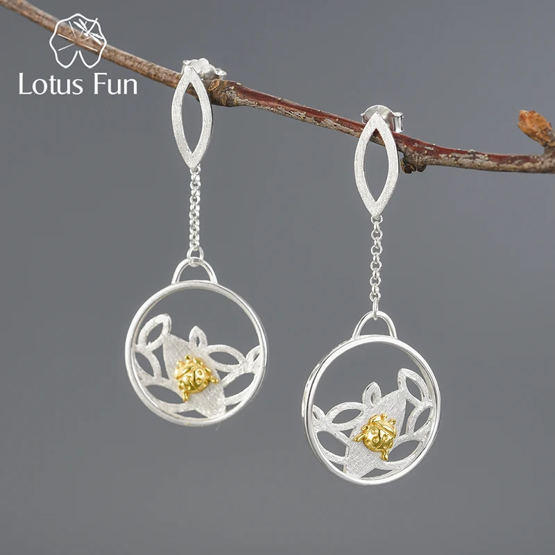 Женские серьги «божья коровка» Lotus Fun, изящные серьги-подвески ручного изготовления из настоящего серебра 925 пробы
Женские серьги «божья коровка» Lotus Fun, изящные серьги-подвески ручного изготовления из настоящего серебра 925 пробы
