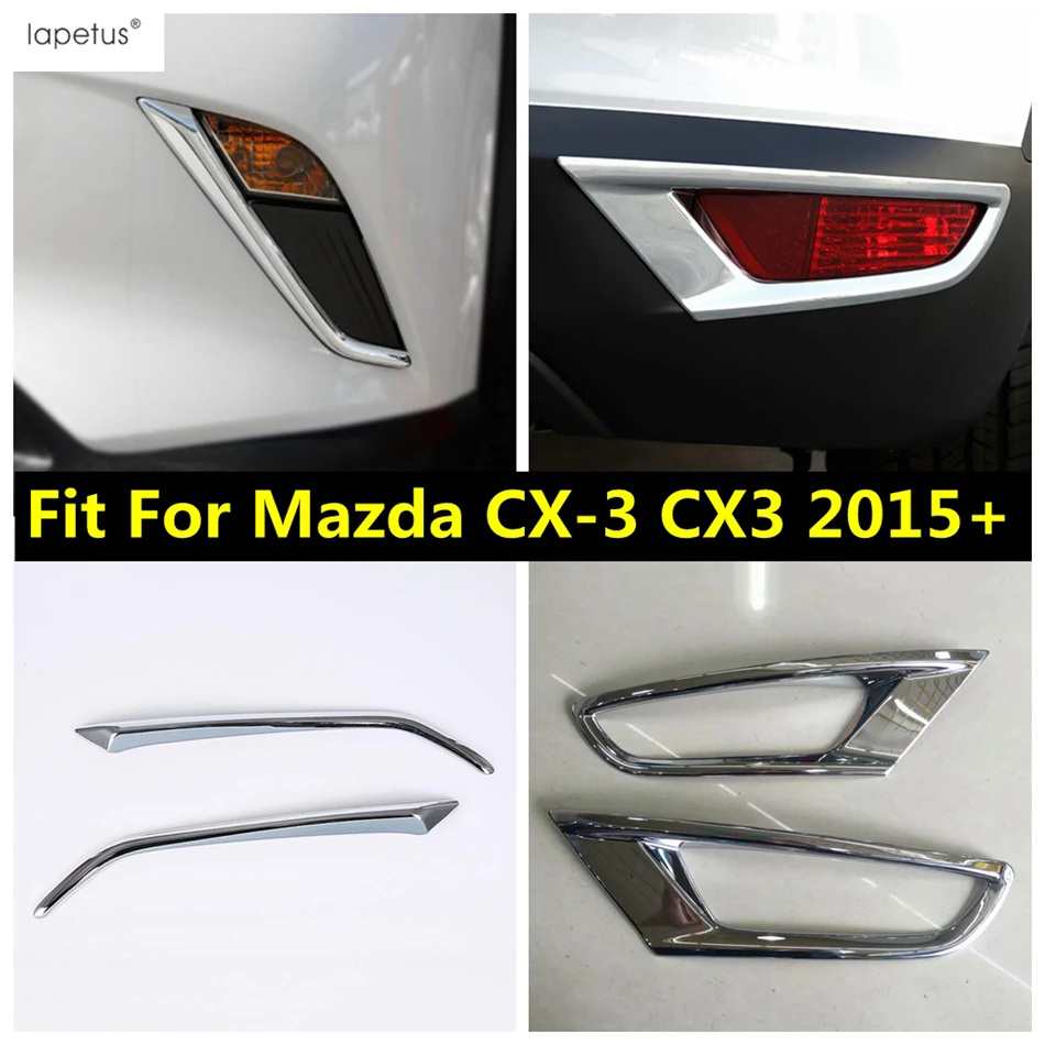 Front Rear Fog Lamp Light Eyelid Eyebrow Strip Frame Decoration Cover Trim ABS Chrome Accessories For Mazda CX-3 CX3 2015 - 2021
Front Rear Fog Lamp Light Eyelid Eyebrow Strip Frame Decoration Cover Trim ABS Chrome Accessories For Mazda CX-3 CX3 2015 - 2021