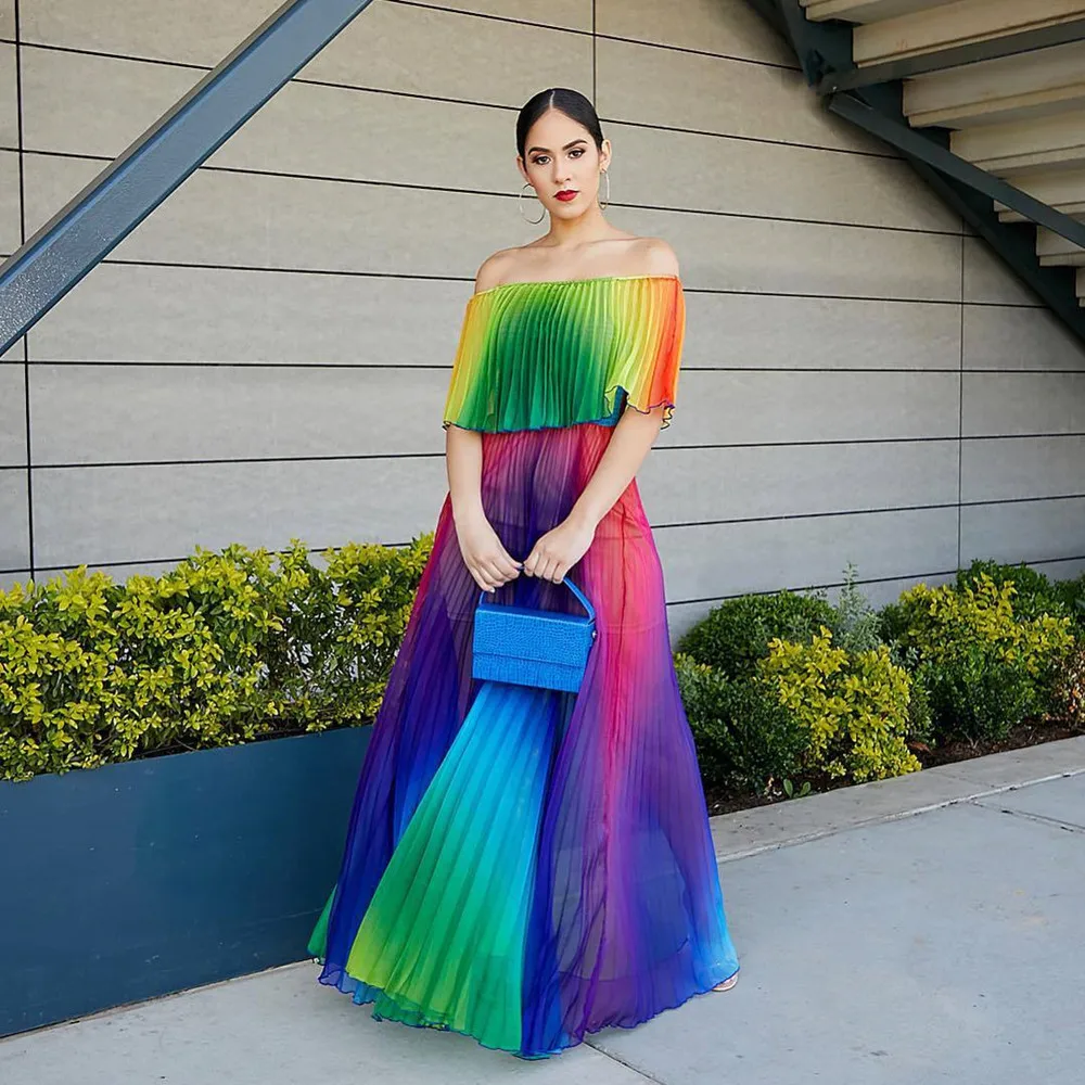African Dresses Summer Rainbow Sexy Beach Boho Dress Women Party Robe Africain Femme Sleeveless Bandage Maxi Dresses for Women
African Dresses Summer Rainbow Sexy Beach Boho Dress Women Party Robe Africain Femme Sleeveless Bandage Maxi Dresses for Women