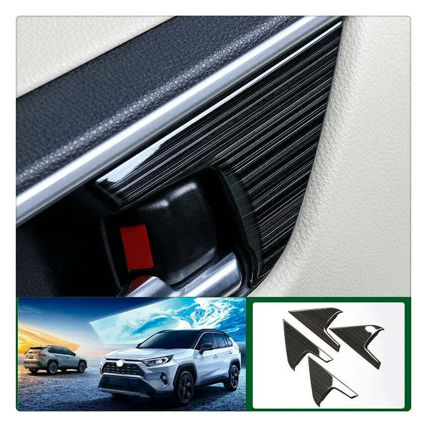 FOR Toyota RAV4 2019-2020 Black Titanium Inner Interior Door Handle Stickers Moulding Trim Car Styling Accessories 4Pcs
FOR Toyota RAV4 2019-2020 Black Titanium Inner Interior Door Handle Stickers Moulding Trim Car Styling Accessories 4Pcs