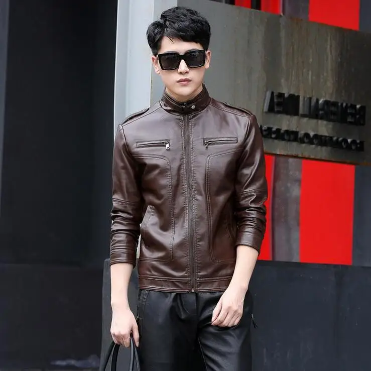 Brand Hot Spring Autumn Black Men Slim Short Stand Collar Jaqueta Couro Bomber Jacket Faux Leather Fur Coat M-5XL
Brand Hot Spring Autumn Black Men Slim Short Stand Collar Jaqueta Couro Bomber Jacket Faux Leather Fur Coat M-5XL