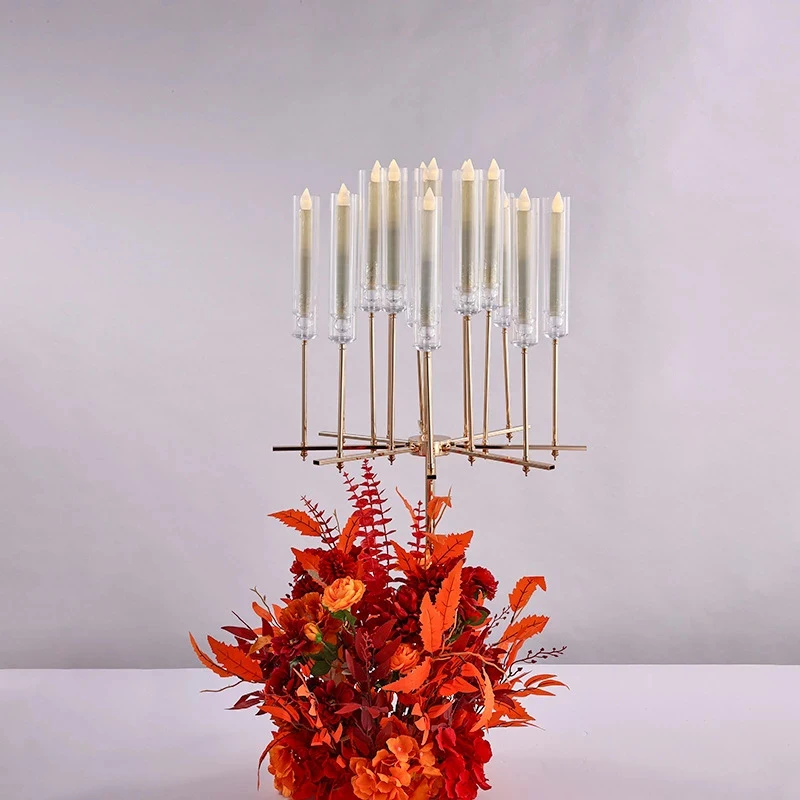 Gold Metal Candle Holders 16 Heads Candlestick Wedding Table Centerpiece Pillar Stand Road Lead Party Decoration Candelabra
Gold Metal Candle Holders 16 Heads Candlestick Wedding Table Centerpiece Pillar Stand Road Lead Party Decoration Candelabra