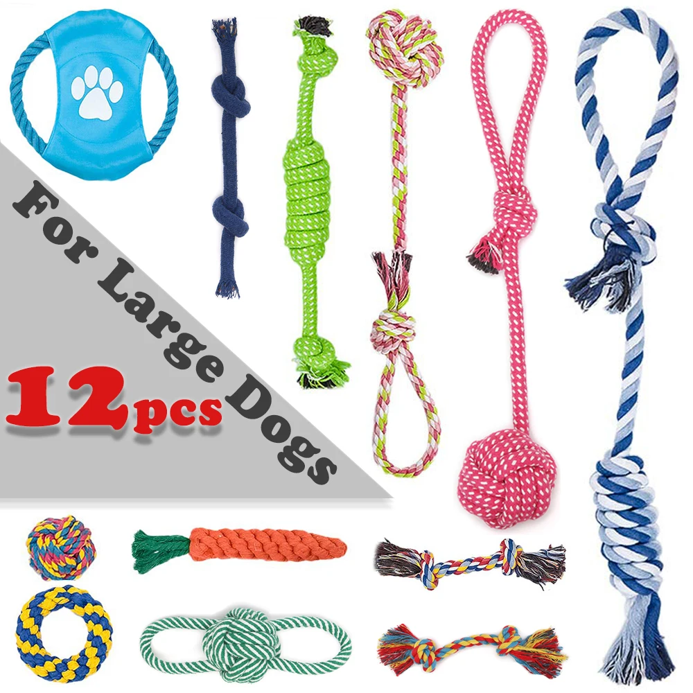 Pet Dog Toys Set Cotton Chew Toy for Dogs Ball Toys for Large Small Dog Outdoor Training Teeth Clean Pets Interactive Toy TY0116
Pet Dog Toys Set Cotton Chew Toy for Dogs Ball Toys for Large Small Dog Outdoor Training Teeth Clean Pets Interactive Toy TY0116