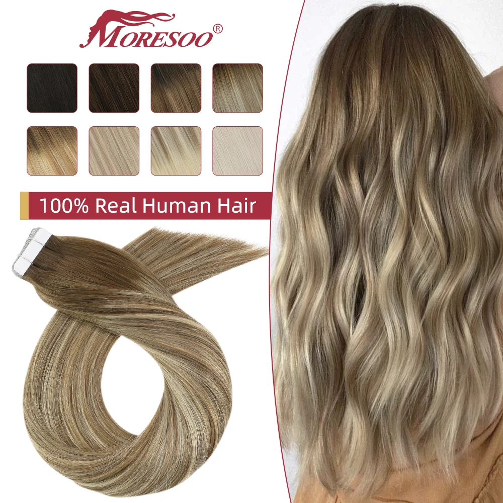 Moresoo Blonde Tape in Hair Extensions Human Hair Natural Straight Seamless Invisible Tape Remy Brazilian Hair for Beauty
Moresoo Blonde Tape in Hair Extensions Human Hair Natural Straight Seamless Invisible Tape Remy Brazilian Hair for Beauty