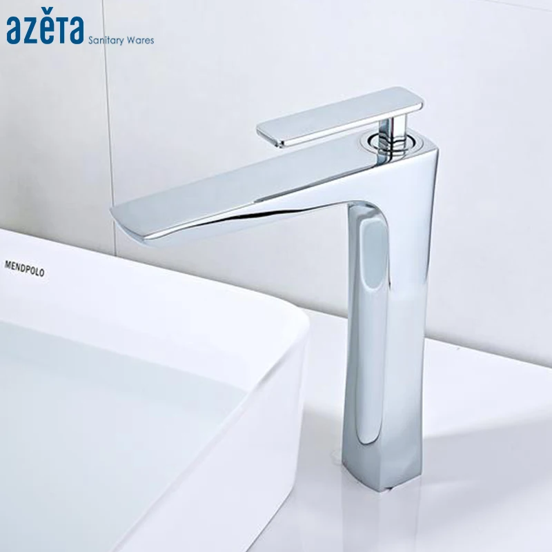 Azeta Modern Chrome Brass Bathroom Faucet Deck Mounted Basin Mixer Tap Single Handle Hot & Cold Water Wash Basin Faucet AT4206H
Azeta Modern Chrome Brass Bathroom Faucet Deck Mounted Basin Mixer Tap Single Handle Hot & Cold Water Wash Basin Faucet AT4206H