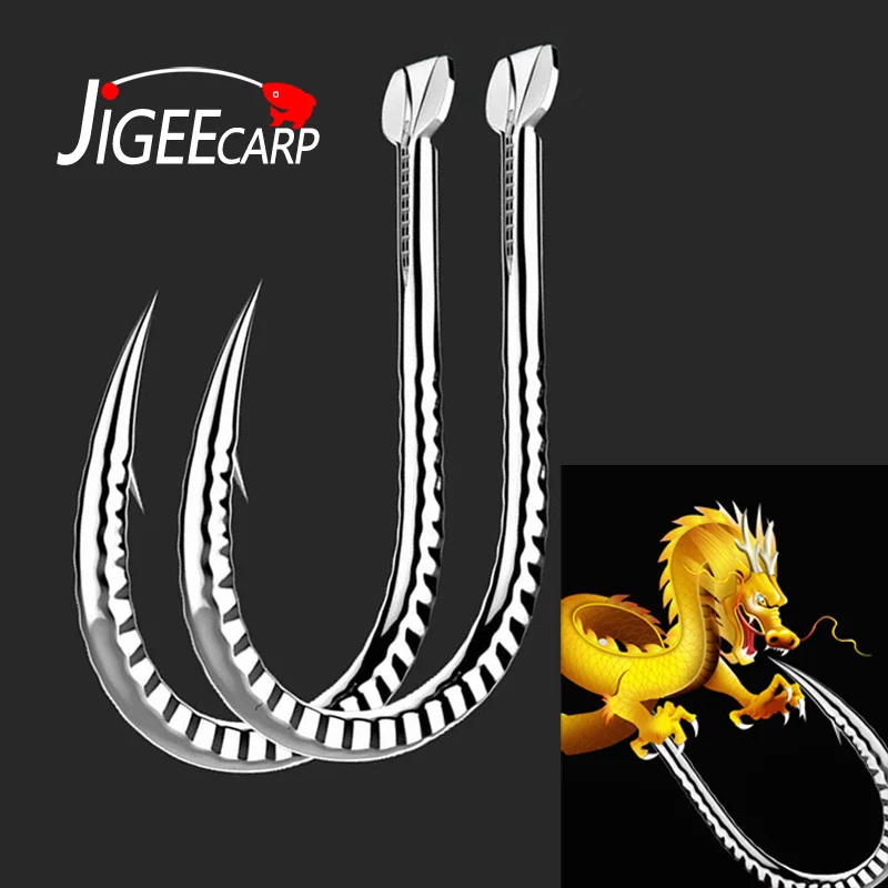 JIGEECARP 50 шт./пакет, зубы дракона, крючок для ловли карпа, прочный хвостовик, кованый крючок для карпа, всплывающие крючки для наживки, размер 1 # - # 13
JIGEECARP 50 шт./пакет, зубы дракона, крючок для ловли карпа, прочный хвостовик, кованый крючок для карпа, всплывающие крючки для наживки, размер 1 # - # 13