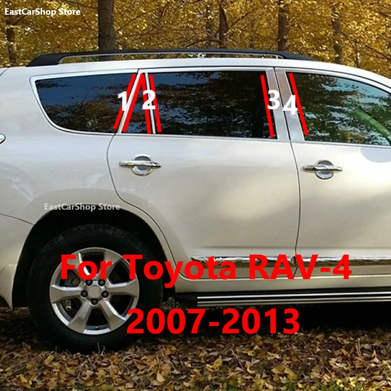 for Toyota RAV-4 RAV4 XA30 Car Door Window Middle Column Trim Decoration Protection Strip PC Stickers 2013 2012 2011 2007-2010
for Toyota RAV-4 RAV4 XA30 Car Door Window Middle Column Trim Decoration Protection Strip PC Stickers 2013 2012 2011 2007-2010
