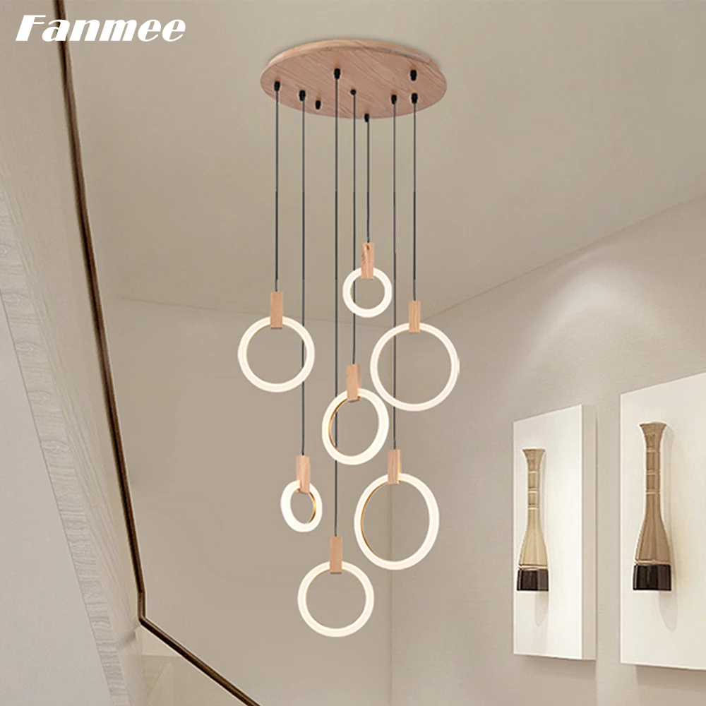 Wood Circle Ceiling Chandelier LED Modern Acrylic Ring Pendant Hanging Lamp Home Decor Cgabdekuer Light Fixture for Dining Room
Wood Circle Ceiling Chandelier LED Modern Acrylic Ring Pendant Hanging Lamp Home Decor Cgabdekuer Light Fixture for Dining Room