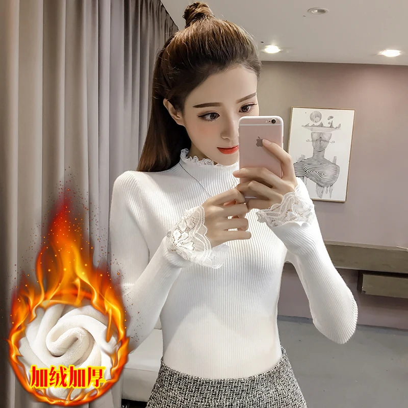 Lace Autumn Winter Clothes Women Clothes 2020 Korean Vintage Sweater Women Thick Warm Tops Pull Femme Sweaters ZT4655
Lace Autumn Winter Clothes Women Clothes 2020 Korean Vintage Sweater Women Thick Warm Tops Pull Femme Sweaters ZT4655