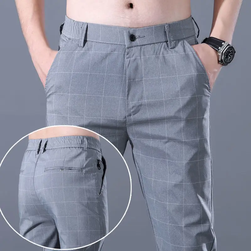 8XL Men's Spring Slim Pants Stretch Quick Dry Thin Breathable Male Trousers Straight-leg for D129
8XL Men's Spring Slim Pants Stretch Quick Dry Thin Breathable Male Trousers Straight-leg for D129