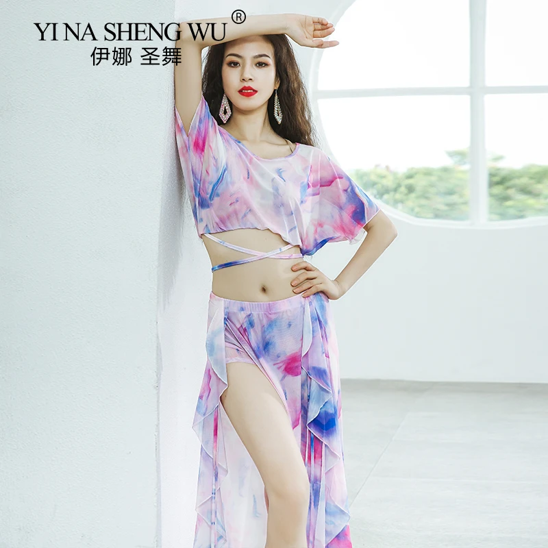 2 Piece Women Belly Dance Costume Loose Digital Print Soft Loose Tie Dye Oriental Dance Performance Show Wear Long Skirt Suit
2 Piece Women Belly Dance Costume Loose Digital Print Soft Loose Tie Dye Oriental Dance Performance Show Wear Long Skirt Suit