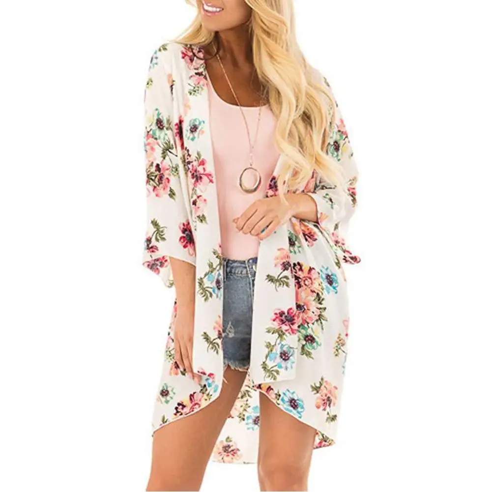 Women Floral Leopard Print Half Sleeve Shawl Chiffon Kimono Beach Cardigan Bikini Cover Up Wrap Beachwear Outdoor Anti-UV Coat
Women Floral Leopard Print Half Sleeve Shawl Chiffon Kimono Beach Cardigan Bikini Cover Up Wrap Beachwear Outdoor Anti-UV Coat