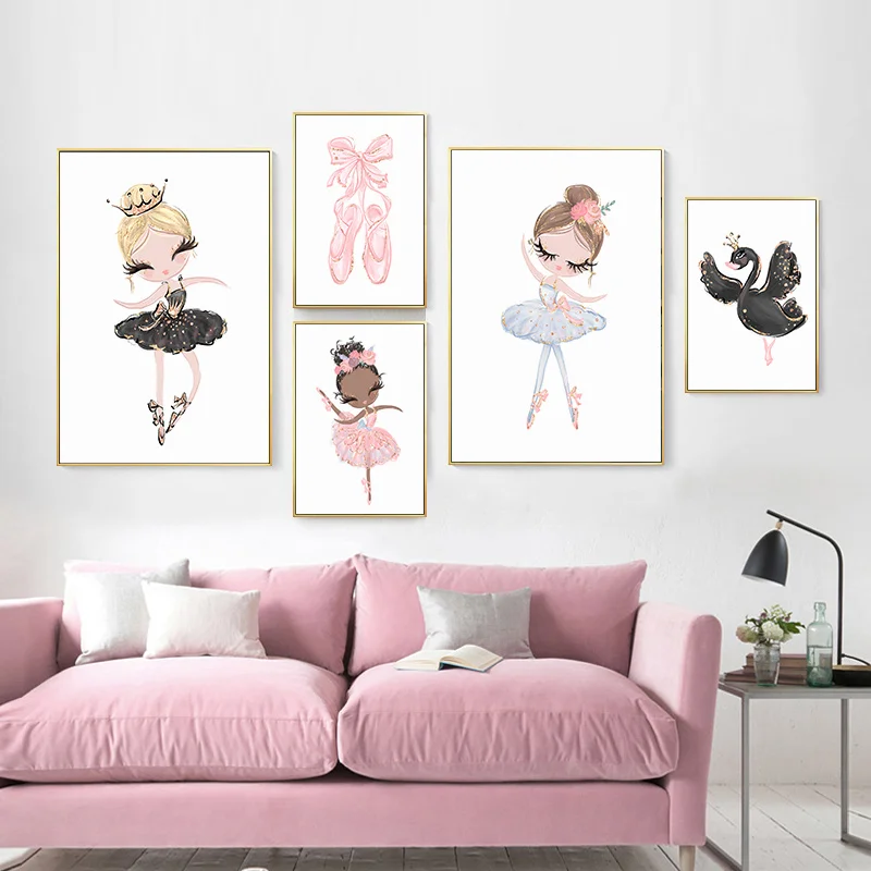 Unicorn Swan Ballerina Picture Ballet Princess Nursery Poster Wall Art Canvas Print Painting Nordic Kids Girl Bedroom Decoration
Unicorn Swan Ballerina Picture Ballet Princess Nursery Poster Wall Art Canvas Print Painting Nordic Kids Girl Bedroom Decoration