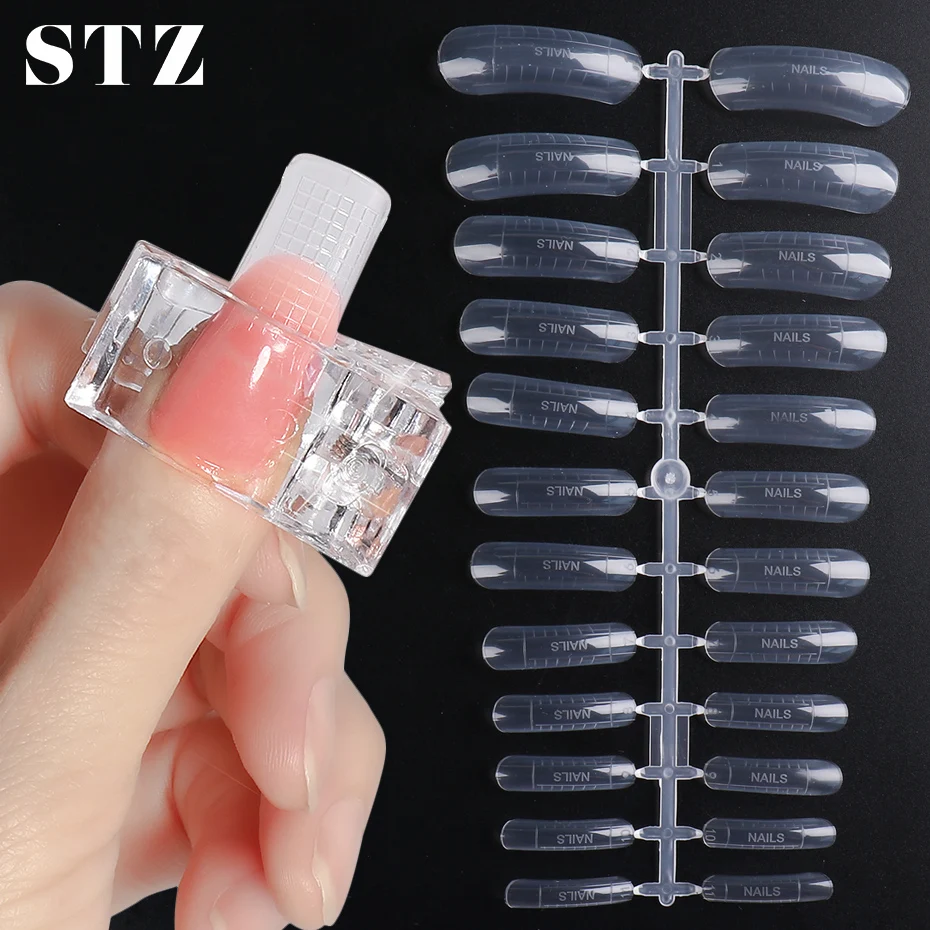 STZ Nail Dual Forms Quick Building Mold Tips Acrylic Clips False Fake Nail for Finger Extension Manicure Accessories Tools #1849
STZ Nail Dual Forms Quick Building Mold Tips Acrylic Clips False Fake Nail for Finger Extension Manicure Accessories Tools #1849