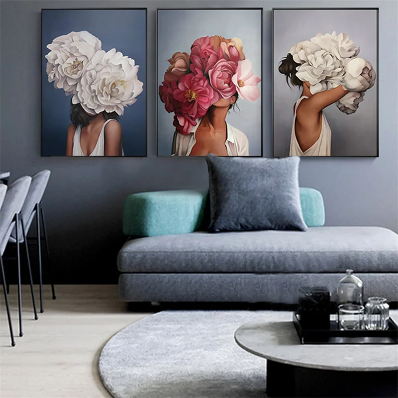 Fashion Girl Head With Flowers Canvas Painting Modern Wall Art Prints And Posters Picture For Living Room Home Decoration
Fashion Girl Head With Flowers Canvas Painting Modern Wall Art Prints And Posters Picture For Living Room Home Decoration