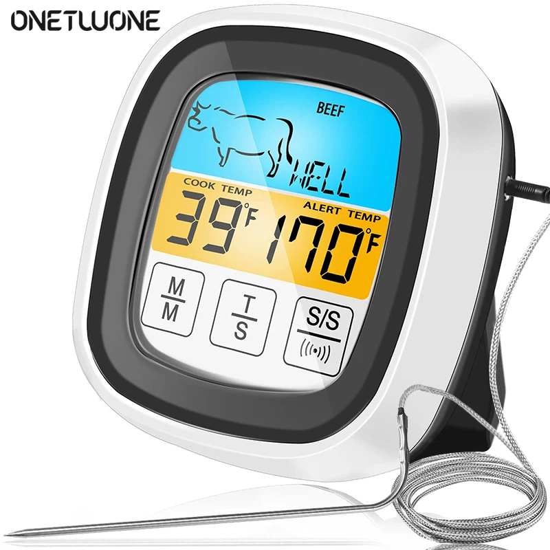 Thermometer for Cooking,Digital Oven Thermometer Instant Read Food Thermometer,for Timeable Grilling,LCD Sensing Kitchen Cooking
Thermometer for Cooking,Digital Oven Thermometer Instant Read Food Thermometer,for Timeable Grilling,LCD Sensing Kitchen Cooking