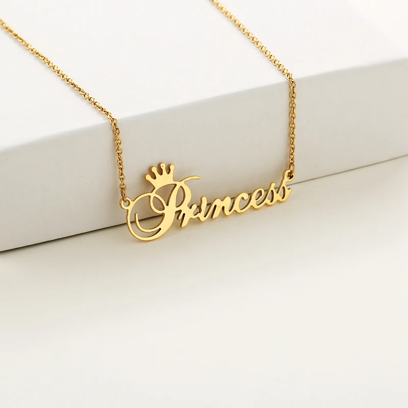 Princess Necklace Stainless Steel Letter Pandent Jewelry For The Daughter Birthday Gift
Princess Necklace Stainless Steel Letter Pandent Jewelry For The Daughter Birthday Gift