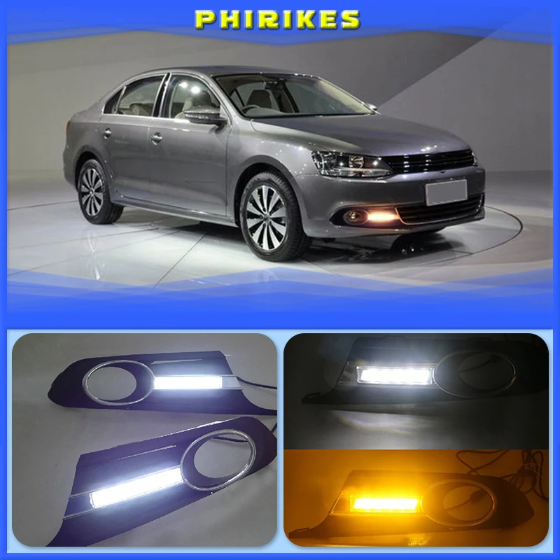 12V Car DRL Daytime running lights for Volkswagen VW Jetta Sagitar MK6 2012 2013 2014 fog light Lamp COver
12V Car DRL Daytime running lights for Volkswagen VW Jetta Sagitar MK6 2012 2013 2014 fog light Lamp COver