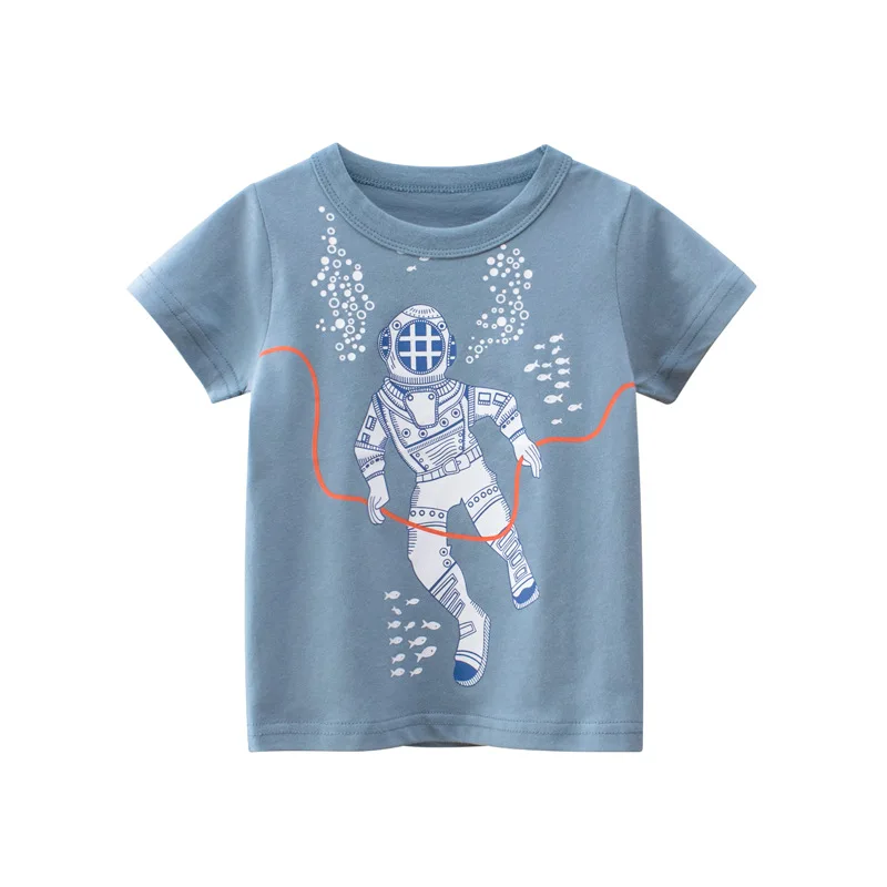 Summer Children Clothing Boys T Shirt Cotton Astronaut Short Sleeve Kids Tshirts Boy Casual Cute T-shirt 2-8Y
Summer Children Clothing Boys T Shirt Cotton Astronaut Short Sleeve Kids Tshirts Boy Casual Cute T-shirt 2-8Y