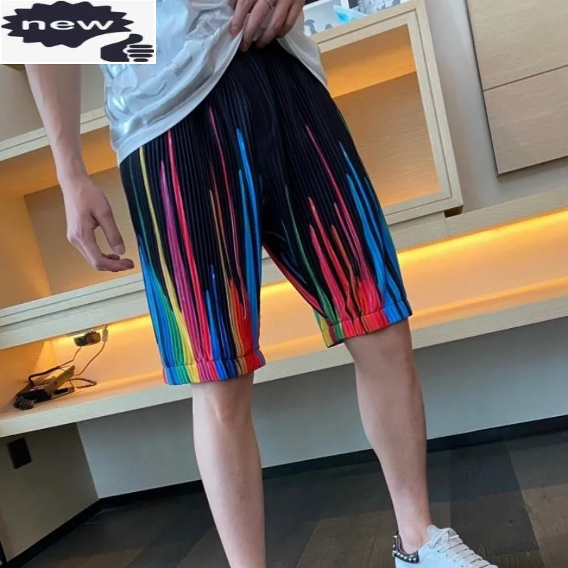 Designer Mens Summer Colorful Rainbow Printed Brand Elastic Waist Loose Fit Jogger Fitness Short Sweatpants Beach Shorts
Designer Mens Summer Colorful Rainbow Printed Brand Elastic Waist Loose Fit Jogger Fitness Short Sweatpants Beach Shorts