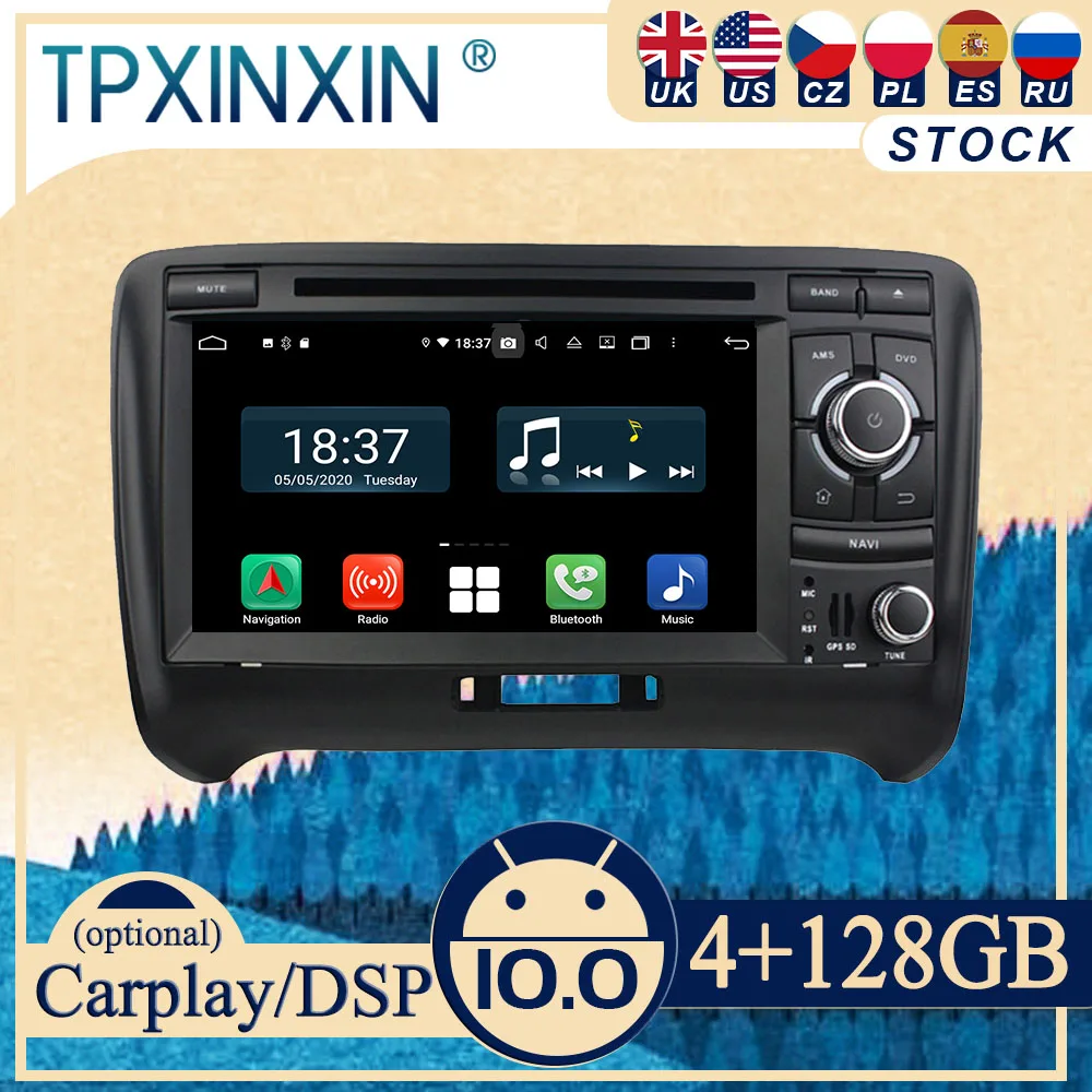 PX6 For Audi TT 2006-2013 Android 10 Carplay Radio Player Car GPS Navigation Head Unit Car Stereo CD DVD WIFI DSP BT
PX6 For Audi TT 2006-2013 Android 10 Carplay Radio Player Car GPS Navigation Head Unit Car Stereo CD DVD WIFI DSP BT