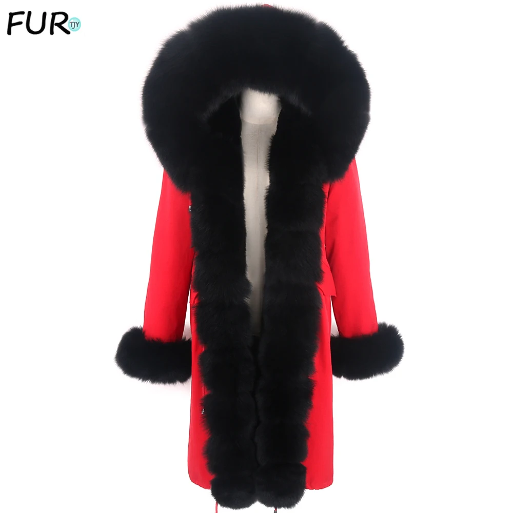 2020 X-long 7XL Women Waterproof Parka Winter Jacket Real Fox Fur Coat Faux fur liner Big Fur Outerwear Detachable
2020 X-long 7XL Women Waterproof Parka Winter Jacket Real Fox Fur Coat Faux fur liner Big Fur Outerwear Detachable