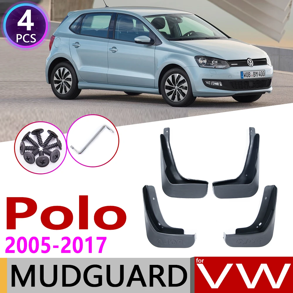 Брызговики для Volkswagen VW Polo Mk4 MK5 9N3 6C 6R 2005 ~ 2017, брызговики от грязи 
Брызговики для Volkswagen VW Polo Mk4 MK5 9N3 6C 6R 2005 ~ 2017, брызговики от грязи
