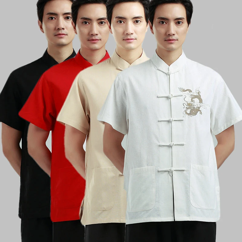 Chinese embroidery Long Tang suit men топ short-sleeved shirt Tops linen shirt improved Chinese Hanfu daily casual shirt men
Chinese embroidery Long Tang suit men топ short-sleeved shirt Tops linen shirt improved Chinese Hanfu daily casual shirt men
