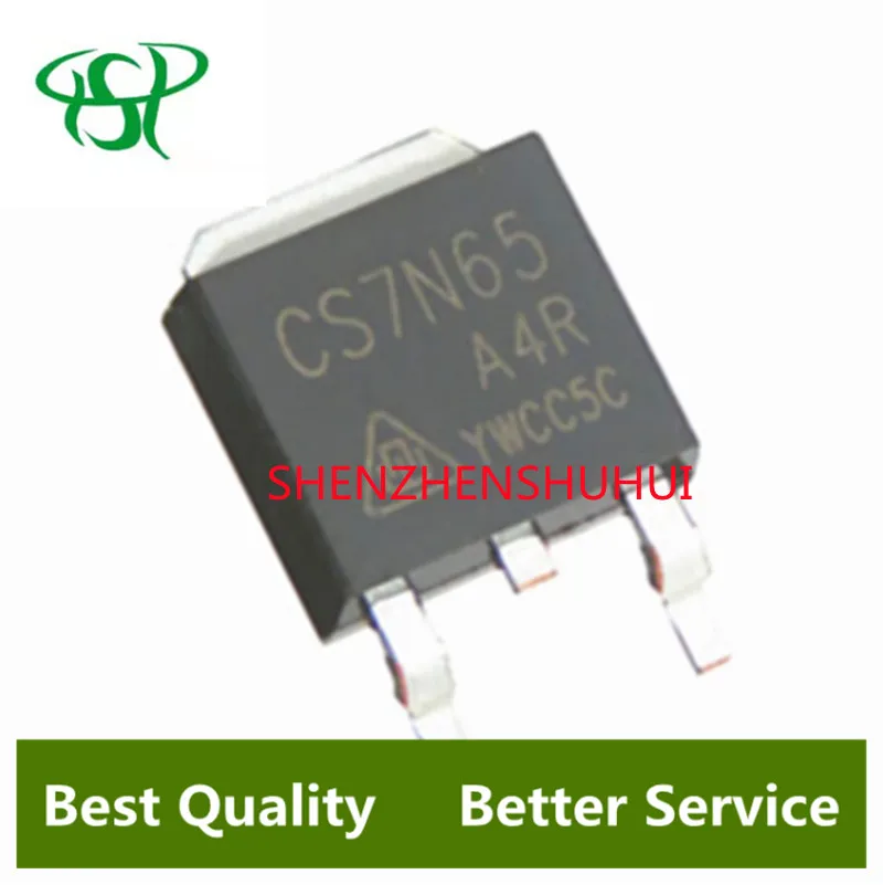 10Pcs/Lot CS7N65A4R Patch TO-252 MOS Field Effect Tube N Channel 600V 7A
10Pcs/Lot CS7N65A4R Patch TO-252 MOS Field Effect Tube N Channel 600V 7A