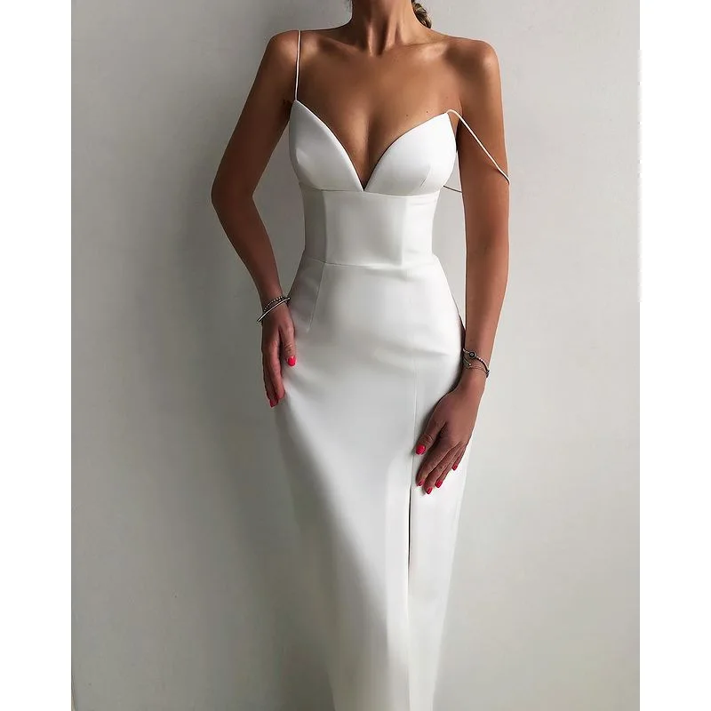 2021 Spaghetti Strap Solid Women Bandage Dresses Sleeveless Mid-Calf V-Neck Party Club Dress Sexy Fashion Elegant Dresses
2021 Spaghetti Strap Solid Women Bandage Dresses Sleeveless Mid-Calf V-Neck Party Club Dress Sexy Fashion Elegant Dresses