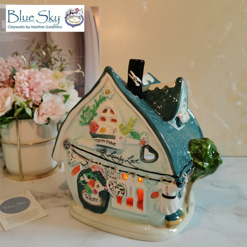 Blue Sky Ceramic Candle House Lovely Cabin Pearl Glaze Candle Holder Special Birthday Gift Bedroom Ornament Hamster nest
Blue Sky Ceramic Candle House Lovely Cabin Pearl Glaze Candle Holder Special Birthday Gift Bedroom Ornament Hamster nest