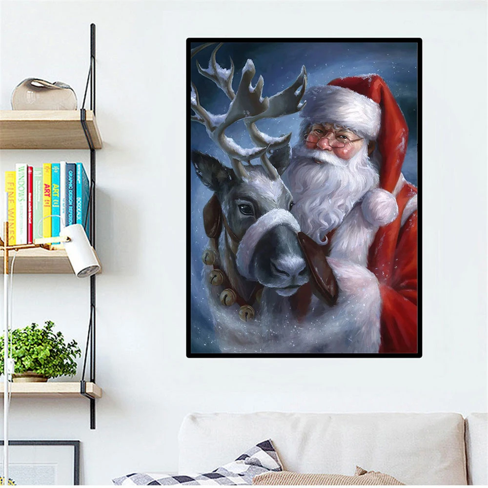 5D Paint With Diamonds Santa Claus DIY Diamond Painting Mosaic Christmas Deer Handmade Gift Home Decor
5D Paint With Diamonds Santa Claus DIY Diamond Painting Mosaic Christmas Deer Handmade Gift Home Decor