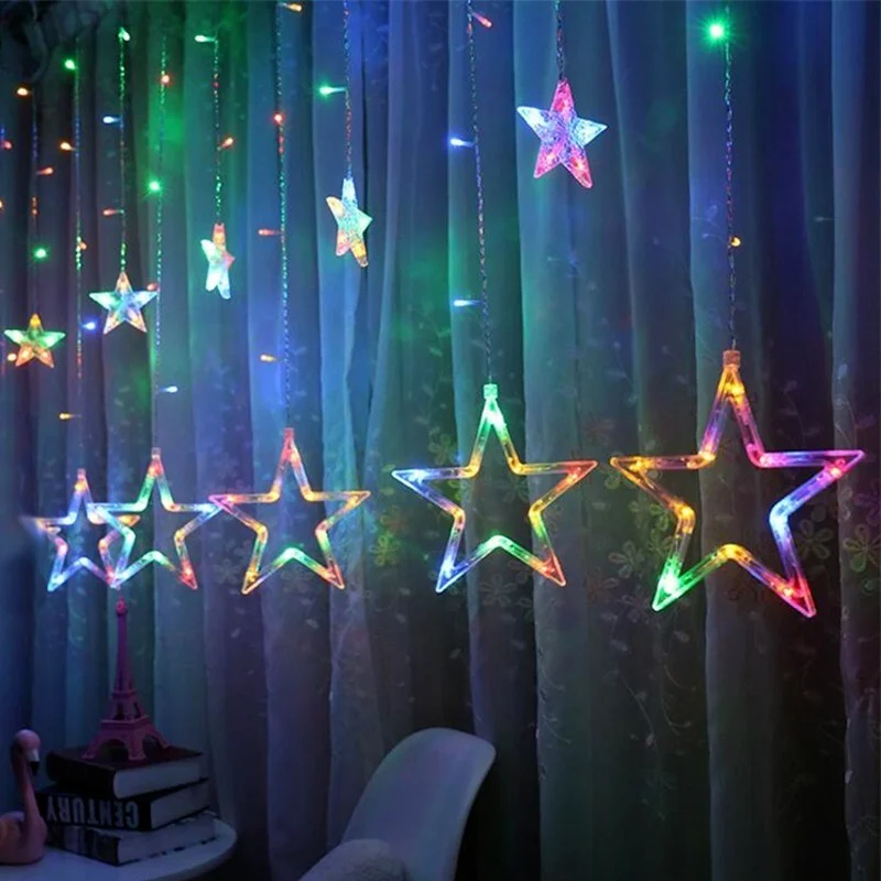 Solar Led Curtain Light Romantic String Light with Remote Outdoor Garland Star Moon Lamp for Bar Home Wedding Party Decor Xmas
Solar Led Curtain Light Romantic String Light with Remote Outdoor Garland Star Moon Lamp for Bar Home Wedding Party Decor Xmas