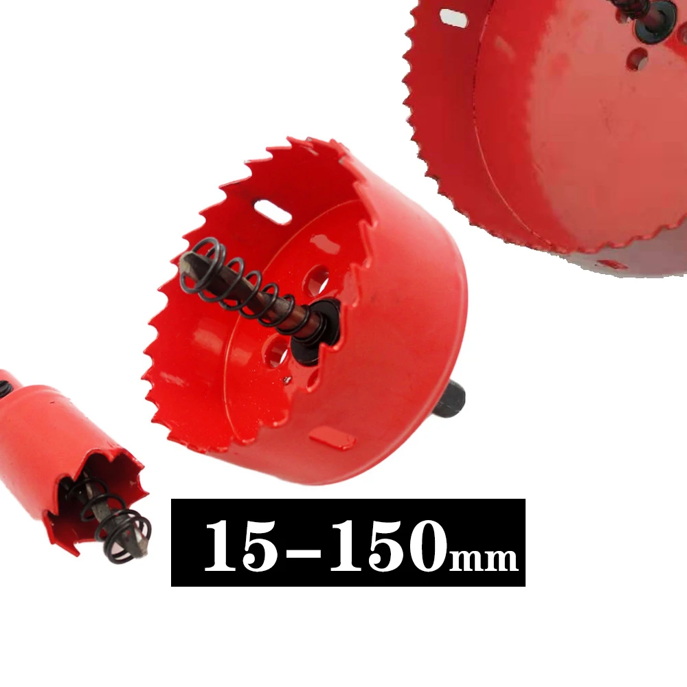 Wholesales 15-150mm Bi-Metal Wood Hole Saws Bit For Metal working Cutting Metal Steel Aluminum Iron Wood Hand Tools
Wholesales 15-150mm Bi-Metal Wood Hole Saws Bit For Metal working Cutting Metal Steel Aluminum Iron Wood Hand Tools