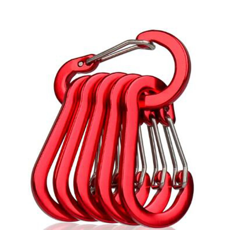 100PCS Carabiner Survial Outdoor Tools Key Aluminum Backpack Camping Climbing Fishing Hook Keychain Lock Buckle Snap Clip Logo
100PCS Carabiner Survial Outdoor Tools Key Aluminum Backpack Camping Climbing Fishing Hook Keychain Lock Buckle Snap Clip Logo