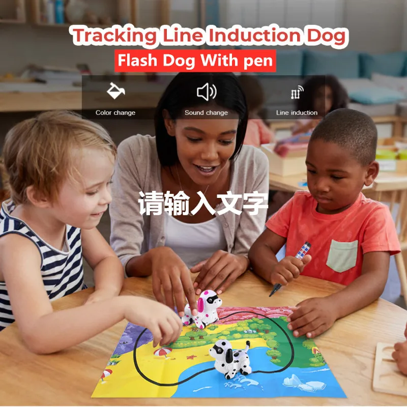 Novelty Interactive Toys Walking Induction Color changing dog Following line you draw Magical track Kids toys with lights sounds
Novelty Interactive Toys Walking Induction Color changing dog Following line you draw Magical track Kids toys with lights sounds
