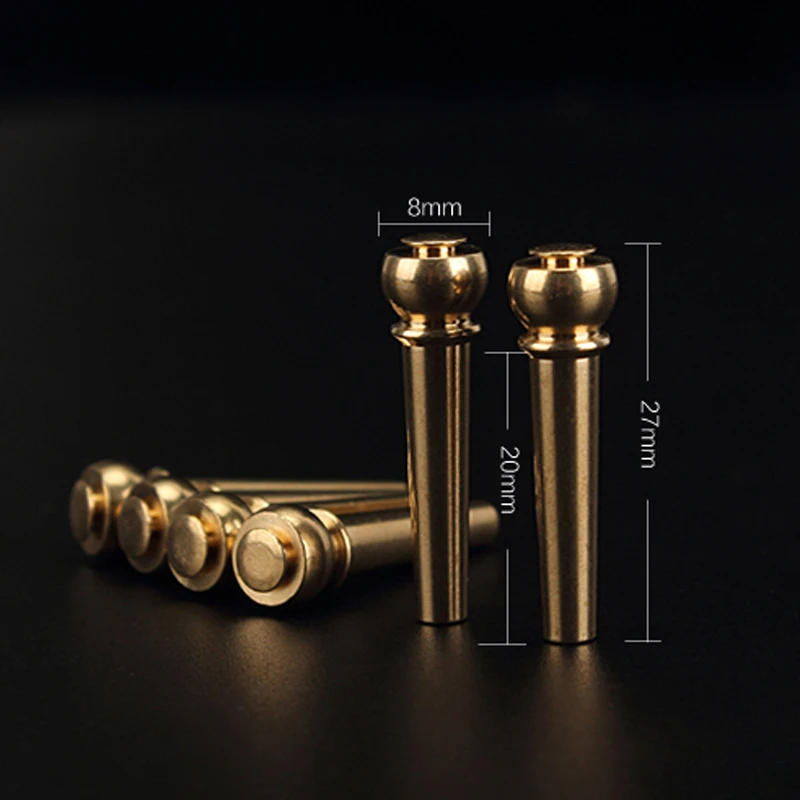 30Pcs Brass Acoustic Guitar Bridge Pins Guitar Strings Fixed Cone String Pins String Nails Gold
30Pcs Brass Acoustic Guitar Bridge Pins Guitar Strings Fixed Cone String Pins String Nails Gold