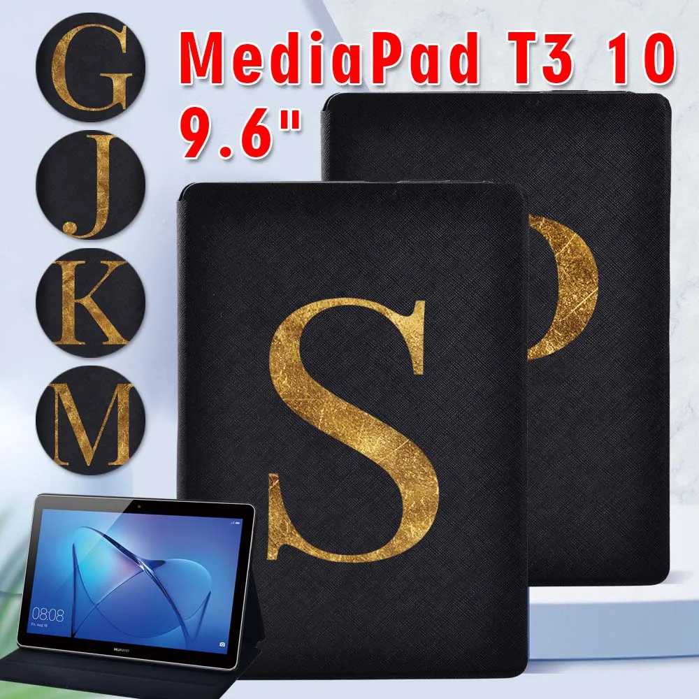 Case for Huawei MediaPad T3 10 9.6 Inch Tablet Adjustable Folding Stand Cover - Initial Name Pattern
Case for Huawei MediaPad T3 10 9.6 Inch Tablet Adjustable Folding Stand Cover - Initial Name Pattern