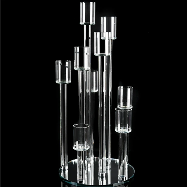 10pcs)Wedding Decoration Centerpiece Candelabra Clear Candle Holder Acrylic Candlesticks for Weddings Event Party yudao7
10pcs)Wedding Decoration Centerpiece Candelabra Clear Candle Holder Acrylic Candlesticks for Weddings Event Party yudao7