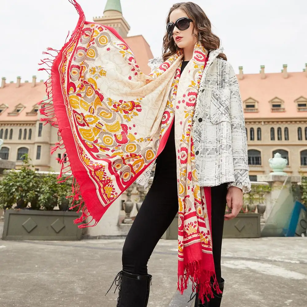 Fashion Winter Scarf For Women Cashmere Warm Plaid Pashmina Scarf Luxury Brand Blanket Wraps Female Scarves And Shawls 2019
Fashion Winter Scarf For Women Cashmere Warm Plaid Pashmina Scarf Luxury Brand Blanket Wraps Female Scarves And Shawls 2019
