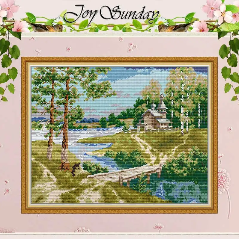 Church by the River Counted Cross Stitch Set 11CT 14CT Stamped DIY Handmade Chinese DMC Cross-stitch Kit Embroidery Needlework
Church by the River Counted Cross Stitch Set 11CT 14CT Stamped DIY Handmade Chinese DMC Cross-stitch Kit Embroidery Needlework