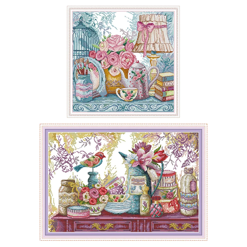 Wedding supplies flowers and chinaware painting counting cross stitch set DIY 11CT 14CT printed canvas needlework embroidery kit
Wedding supplies flowers and chinaware painting counting cross stitch set DIY 11CT 14CT printed canvas needlework embroidery kit