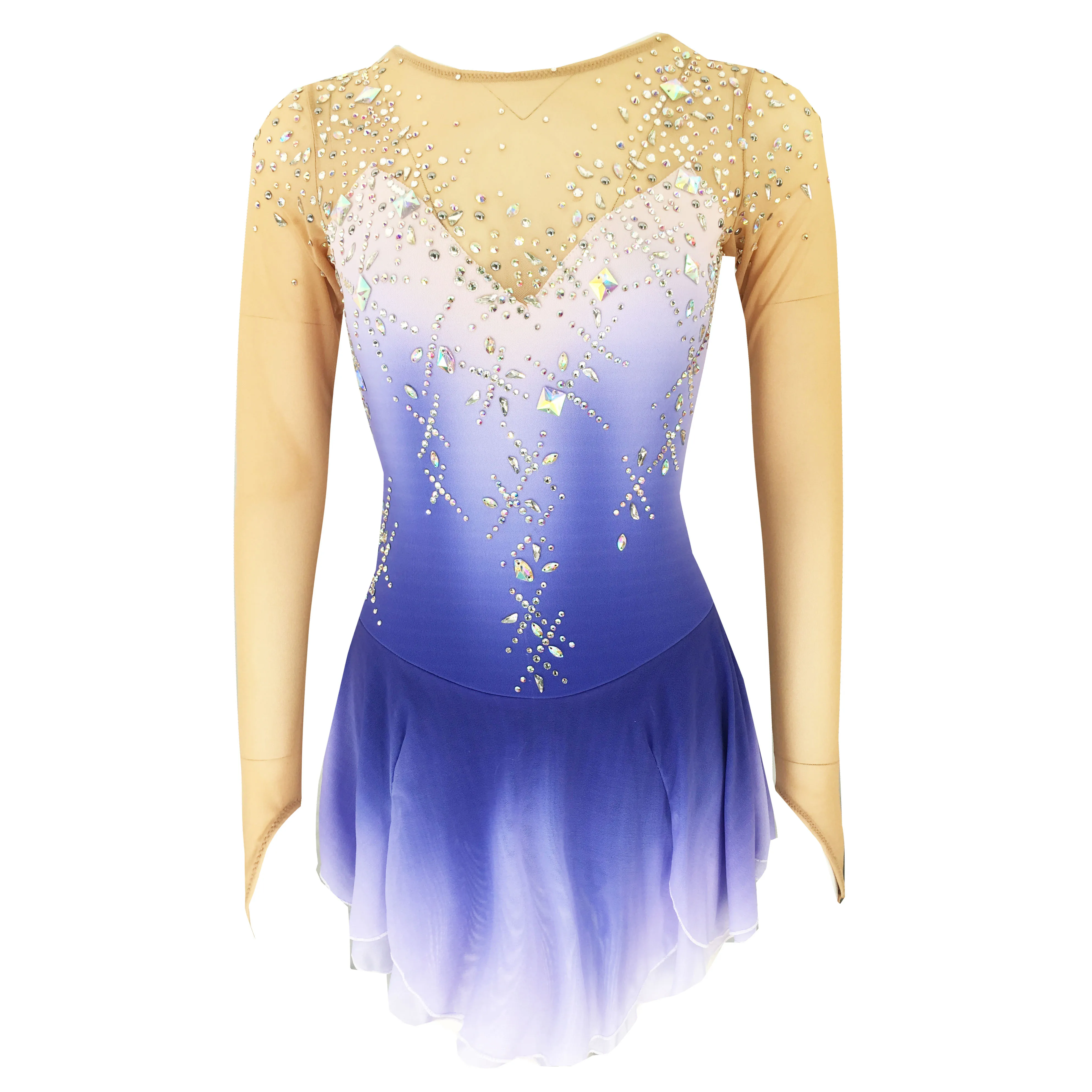 Figure Skating Dress Women's Girls' Ice Skating Dress Khaki Open Back Spandex High Elasticity Training Skating
Figure Skating Dress Women's Girls' Ice Skating Dress Khaki Open Back Spandex High Elasticity Training Skating