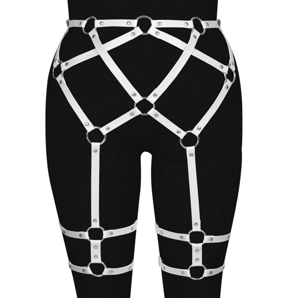 Fashion Women's Leg Thigh Harness Leather Garter Sexy Body Bondage Cage Waist Sword Belt Stocking Exotic Costumes Gothic Clothes
Fashion Women's Leg Thigh Harness Leather Garter Sexy Body Bondage Cage Waist Sword Belt Stocking Exotic Costumes Gothic Clothes