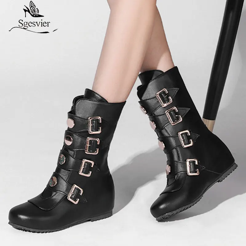Sgesvier 2021 Big Size 52 Autumn Winter Boots Women Casual Shoes Round Toe Buckle Western Mid Cald Boots Women shoes black
Sgesvier 2021 Big Size 52 Autumn Winter Boots Women Casual Shoes Round Toe Buckle Western Mid Cald Boots Women shoes black