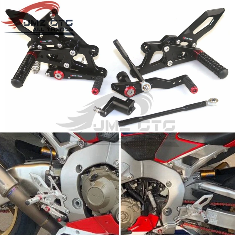 MOTO-TRON Мотоцикл с ЧПУ регулируемый задний комплект Rearsets подставка для ног для HONDA CBR1000rr 2017-2019
MOTO-TRON Мотоцикл с ЧПУ регулируемый задний комплект Rearsets подставка для ног для HONDA CBR1000rr 2017-2019