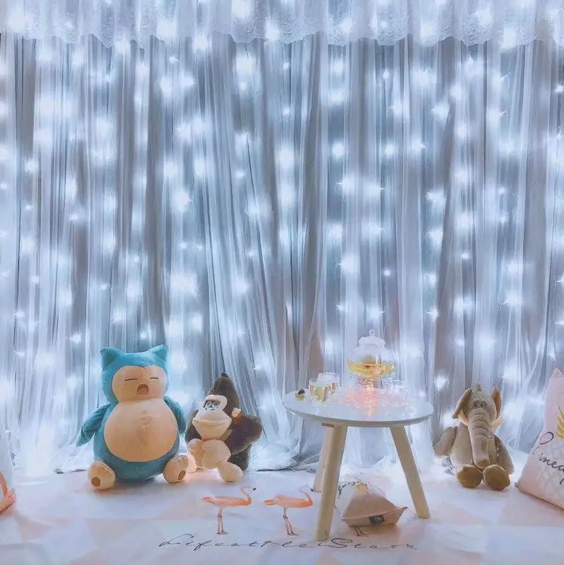 3Mx3M 300L LED Curtain String Light Christmas Icicle Fairy Festoon Light On The Bedroom Decoration For Room On The Windows
3Mx3M 300L LED Curtain String Light Christmas Icicle Fairy Festoon Light On The Bedroom Decoration For Room On The Windows