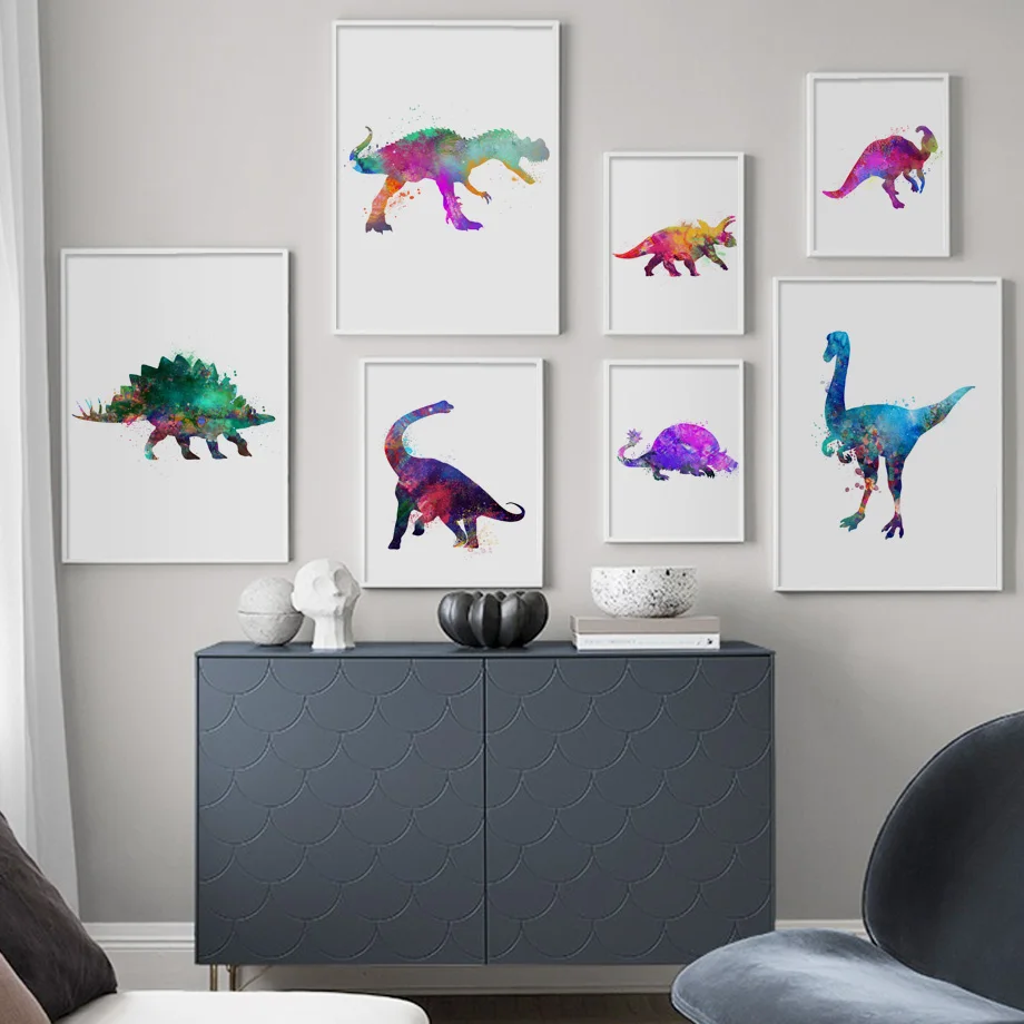 Watercolor Abstract Dinosaur Nordic Canvas Posters And Prints Wall Art Canvas Painting Print Wall Pictures For Kids Room Decor
Watercolor Abstract Dinosaur Nordic Canvas Posters And Prints Wall Art Canvas Painting Print Wall Pictures For Kids Room Decor