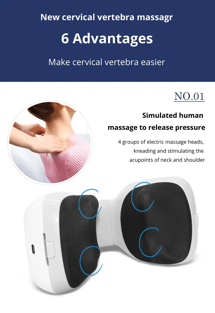 Electric Neck Massager Back 4 Modes Power Control Far Infrared Heating Pain Relief Tool Health Care Relaxation Machine
Electric Neck Massager Back 4 Modes Power Control Far Infrared Heating Pain Relief Tool Health Care Relaxation Machine