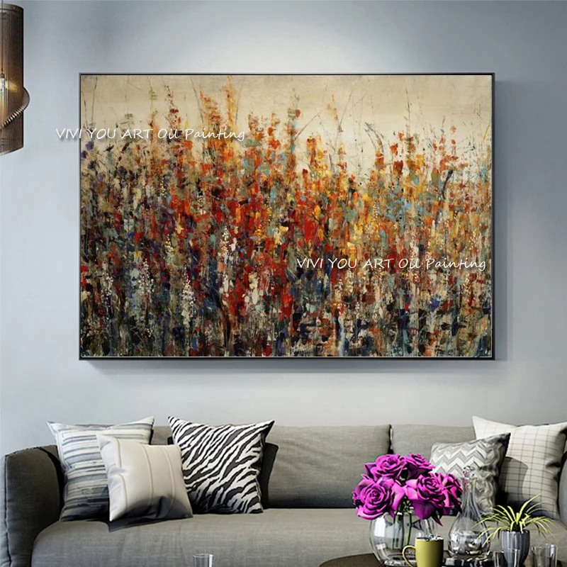 Modern Artist Abstract Colorful Flower Handmade Oil Painting On Canvas Wall Art Frameless Picture Decor For Living Room Home
Modern Artist Abstract Colorful Flower Handmade Oil Painting On Canvas Wall Art Frameless Picture Decor For Living Room Home